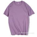 Unisex Sade% 100 Pamuklu Kadınlar Erkekler O boyun tişörtleri